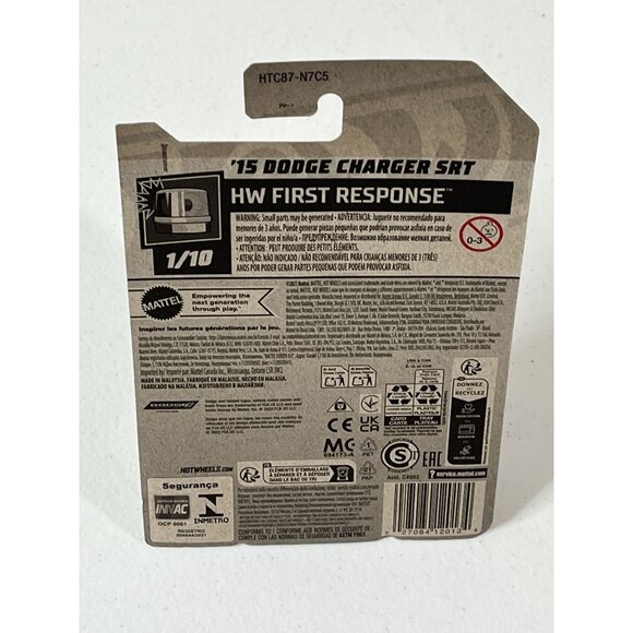 Hot Wheels Dodge Charger SRT HW First Response 2024 Green 1:64 Diecast - Picture 2 of 7